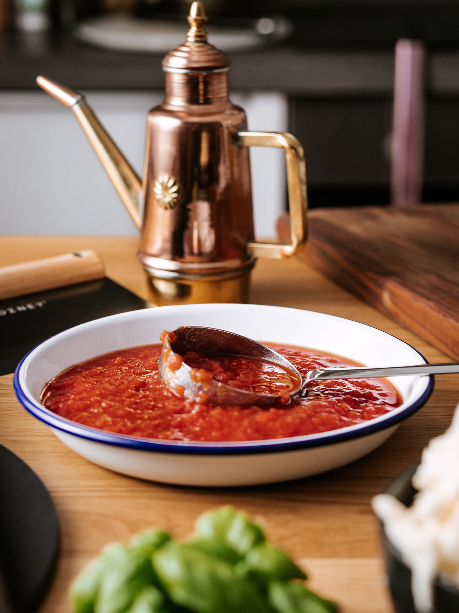 Gemakkelijk pizza saus recept met San Marzano tomaten